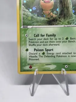 Pokemon TCG Weedle EX FireRed & LeafGreen 86/112 Reverse Holo! WOTC Vintage - Image 4