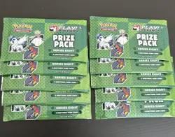 Pokemon TCG Series Eight Prize Pack Lot - 10 Sealed Packs - Image 1