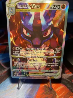 Pokemon TCG Lucario VSTAR SWSH291 Crown Zenith ETB Promo Card (NM Condition) - Image 1