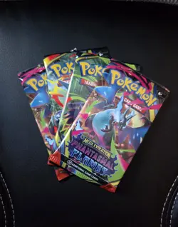 (Lot of 4) Pokemon Booster Packs Pokemon Scarlet & Violet PHANTASMAL FLAMES #3 W - Image 1