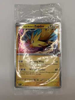 Team Rocket's Zapdos 070/182 SEALED - Gamestop Promo - Destined Rivals - Pokemon - Image 1
