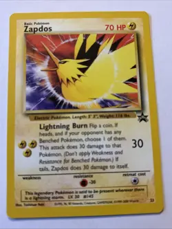 Pokemon Zapdos #23 - 2000 Wizards Black Star Promo - Near Mint To MINT SEE PICS - Image 1