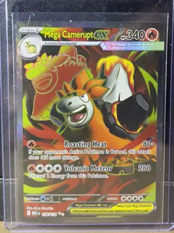 ME01: Mega Evolution Mega Camerupt ex #156/132 Ultra Rare Pokemon Card - Image 1