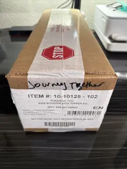 2025 Pokemon Journey Together Enhanced Box Topper Sealed Booster Box Case - Image 1