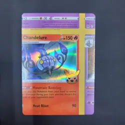 Pokemon Error Miscut Chandelure Holo 026/196 Trick Or Trade NM - Image 3