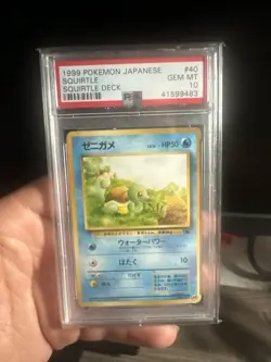 PSA 10 GEM MINT 1999 Pokemon TCG Japanese Squirtle DECK #40 Squirtle - Image 1