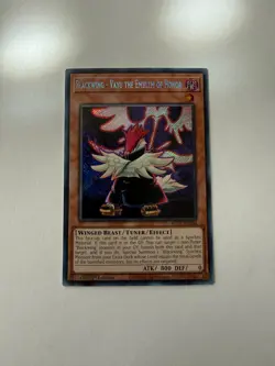 Yugioh - Blackwing - Vayu the Emblem of Honor - Secret - 1st - BLCR-EN060 - NM - Image 1