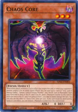 1x (NM) Chaos Core - SDSA-EN002 - Common - 1st Edition YuGiOh - Image 1