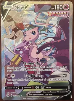 Mew V 251/264 NM Alt Art Pokemon Sword & Shield: Fusion Strike - Image 1