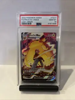 Pikachu VMAX TG17/TG30 Swsh11: Lost Origin Trainer Gallery Holo PSA 10 - Image 1