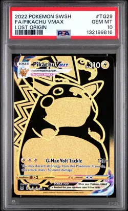 PSA 10 PIKACHU VMAX TG29/TG30 FULL ART LOST ORIGIN POKEMON ⚡ - Image 1