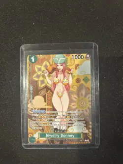 Jewelry Bonney One Piece Anime Waifu Card CUSTOM MADE - Image 1