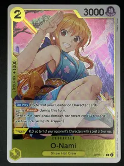O-Nami OP06-101 R One Piece CCG Character Card OP06: Wings of the Captain NM - Image 1