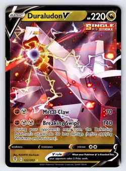 Duraludon V 122/203 2021 Evolving Skies Pokemon Card TCG Ultra Rare Holo - Nm - Image 1