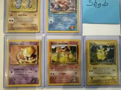 Lot of (14) Pokemon TCG Cards -Base Set, Fossil, Jungle, Team Rocket, Gym Heroes - Image 5