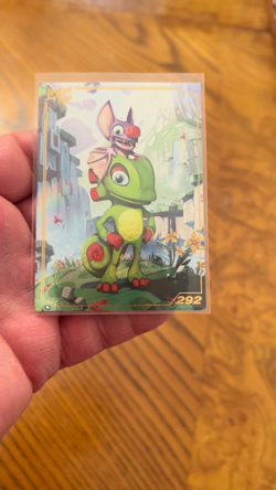 Yooka Laylee Limited Run Games Gold Trading Card #292 New No Creases Mint - Image 2