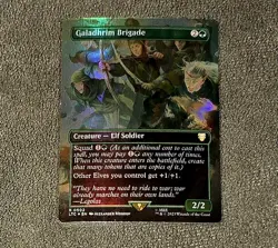 Magic The Gathering Galadhrim Brigade 0502 Foil Rare Borderless - Image 1
