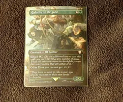 Magic The Gathering Galadhrim Brigade 0502 Foil Rare Borderless - Image 2