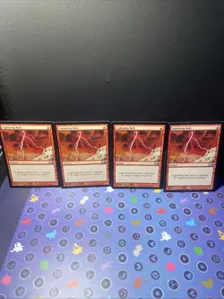 Mtg 4x Lightning Bolt Magic Core Set 2011 (M11) Regular Lp-mp - Image 1