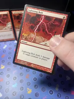 Mtg 4x Lightning Bolt Magic Core Set 2011 (M11) Regular Lp-mp - Image 3