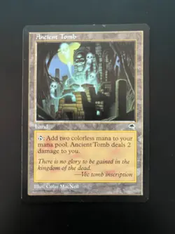 MTG Magic the Gathering Ancient Tomb 13d4 Tempest - See pictures for condition - Image 1