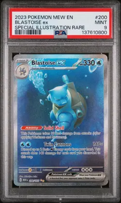 Blastoise ex 200/165 Scarlet & Violet 151 English Pokemon TCG - PSA 9 Mint - Image 1