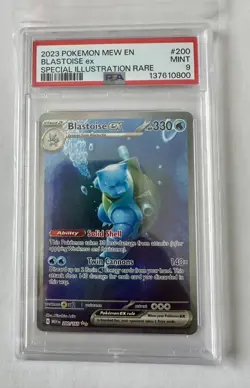 Blastoise ex 200/165 Scarlet & Violet 151 English Pokemon TCG - PSA 9 Mint - Image 3