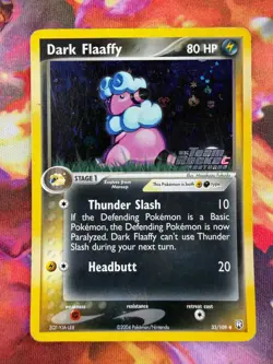 Dark Flaaffy 33/109 MP-DMG Reverse Holo STAMPED Team Rocket Returns Pokemon TCG - Image 1