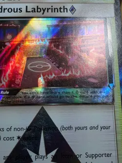 HP POKEMON WONDROUS LABYRINTH 158/181 RARE HOLO PRISMA STAR TEAM UP - Image 3