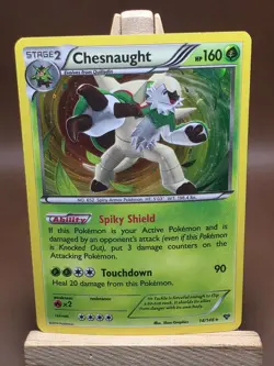 HP/DMG Chesnaught 14/146 Holo Rare Pokemon TCG XY Base Set 2014 Vintage - Image 1