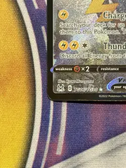 Pokemon TCG Pikachu v TG16/TG30 Lost Origin 2022 Full Art Holo Ultra Rare - Image 2