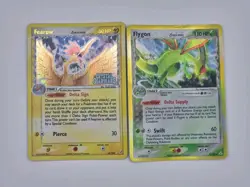 Flygon 7/110 Delta Species - Fearow 18/100 Stamped Crystal Guardians Pokemon - Image 1