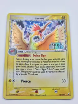Flygon 7/110 Delta Species - Fearow 18/100 Stamped Crystal Guardians Pokemon - Image 2