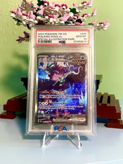 PSA 10 Walking Wake ex SIR 205/162 Pokemon Temporal Forces - Image 1