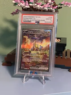 Pokemon TCG Raging Bolt EX Scarlet & Violet Temporal Forces 208/162 PSA 10 SIR - Image 1