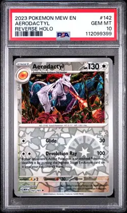 Aerodactyl - 142/165 - Reverse Holo - SV 151 - PSA 10 - Pokemon TCG - Image 1
