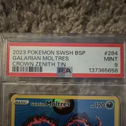 Pokemon Galarian Moltres SWSH284 Sword & Shield Promo Holo PSA 9 - Image 3