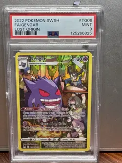 POKEMON 2022 LOST ORIGIN GENGAR FULL ART TG06 PSA 9 - Image 1