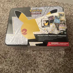 Pokemon Celebrations 25th Anniversary Collectors Chest Lunch Box Tin Sealed - Image 1