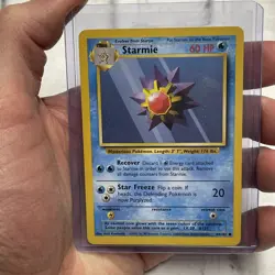 Pokemon TCG Starmie Base Set 64/102 Regular Unlimited Common - NM Near Mint Vtg - Image 1