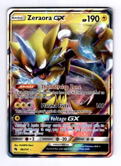 Zeraora GX SM - Lost Thunder #86 (2018) Ultra Rare Holo NM Pokemon - Image 1