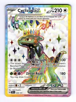 Cyclizar ex - 228/191 Surging Sparks #228 (2024) Ultra Rare Holo NM Pokemon - Image 1