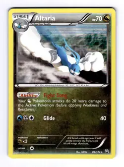 Altaria Dragons Exalted #84 (2012) Holo LP Pokemon - Image 1