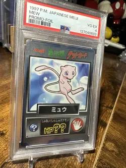 1997 Pokemon Japanese Meiji Mew Promo Foil PSA 4 - Image 3