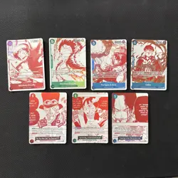 One Piece OP13 3rd Anniversary Treasure Pack Campaign Promo Set Of 7 - English - Image 1