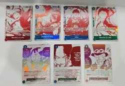 One Piece OP13 3rd Anniversary Treasure Pack Campaign Promo Set of 7 English - Image 1
