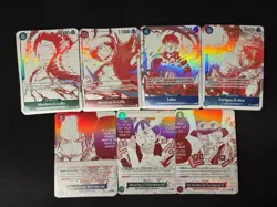 One Piece OP13 3rd Anniversary Treasure Pack Campaign Promo Set Of 7 - English - Image 1