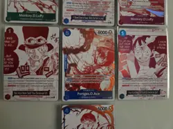 One Piece OP13 3rd Anniversary Treasure Pack Campaign Promo Set of 7 - Image 3