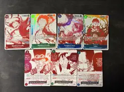 One Piece OP13 3rd Anniversary Treasure Pack Campaign Promo Set of 7 - Image 1