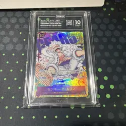 TAG 10 GEM MINT Japanese One Piece 2023 Monkey D. Luffy OP05-119 Alt Art SEC - Image 1